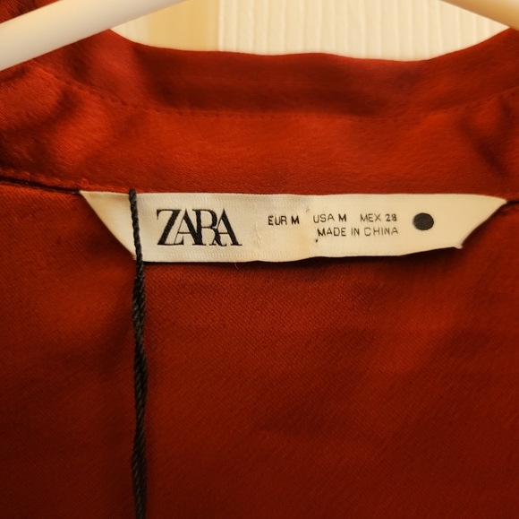 Zara Sequined Button Down Blouse - Picture 3 of 6